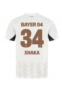 Bayer Leverkusen Granit Xhaka #34 Fotballdrakt Borte Klær 2024-25 Korte ermer